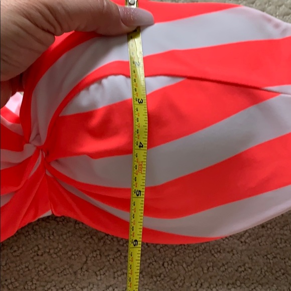NEW Bikini Village Bikini orange/white Lg top - Picture 11 of 11